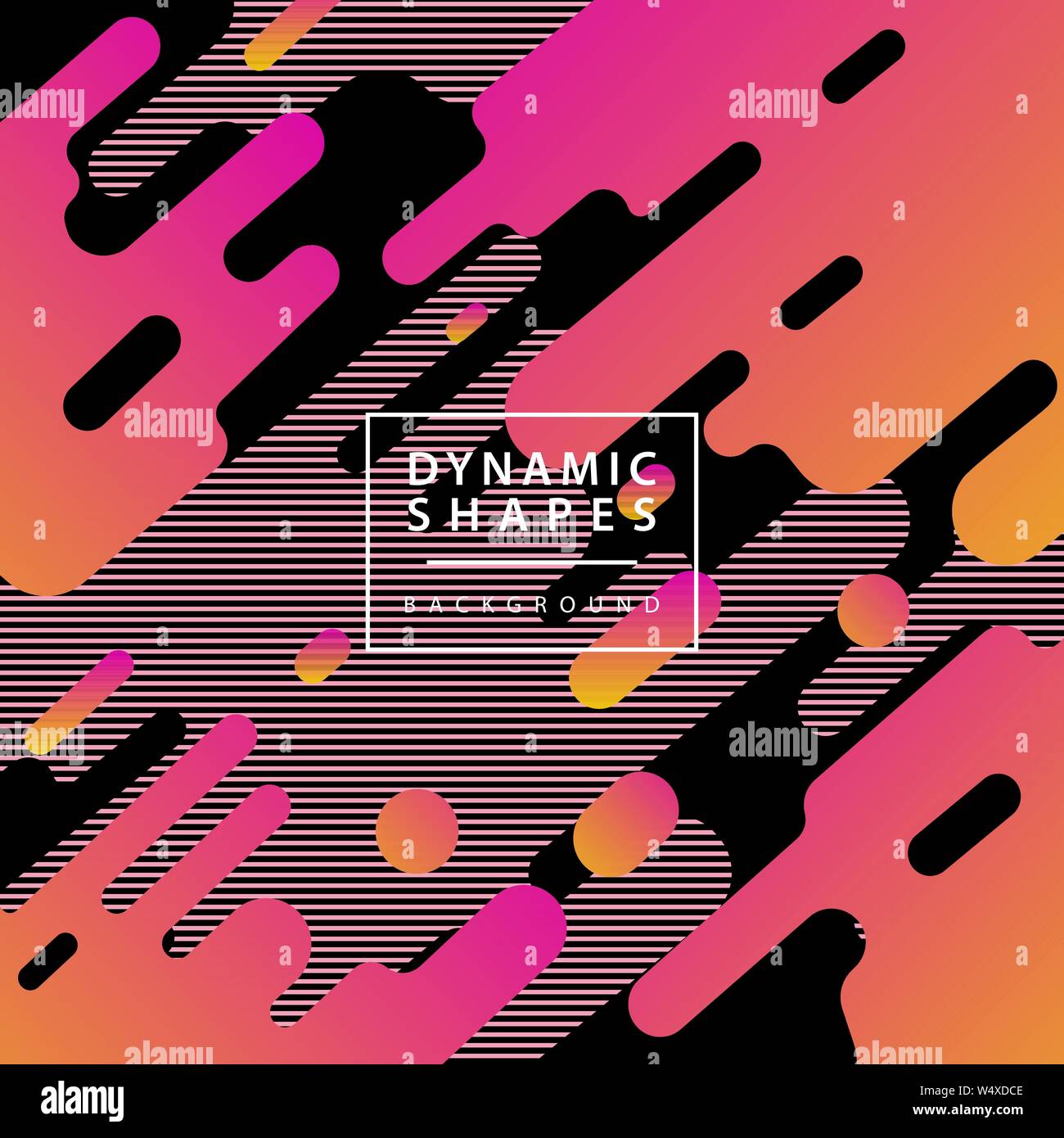 Shape Style Elements Modern style abstraction with composition made of various rounded ...