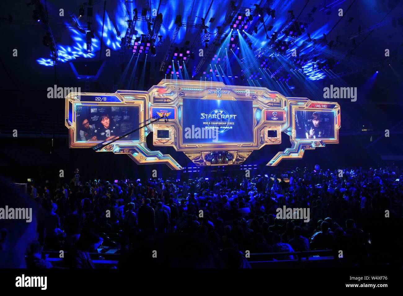 StarCraft video game World Championship at BlizzCon 2015 in Anaheim, California, sponsored by Blizzard Entertainment. Stock Photo