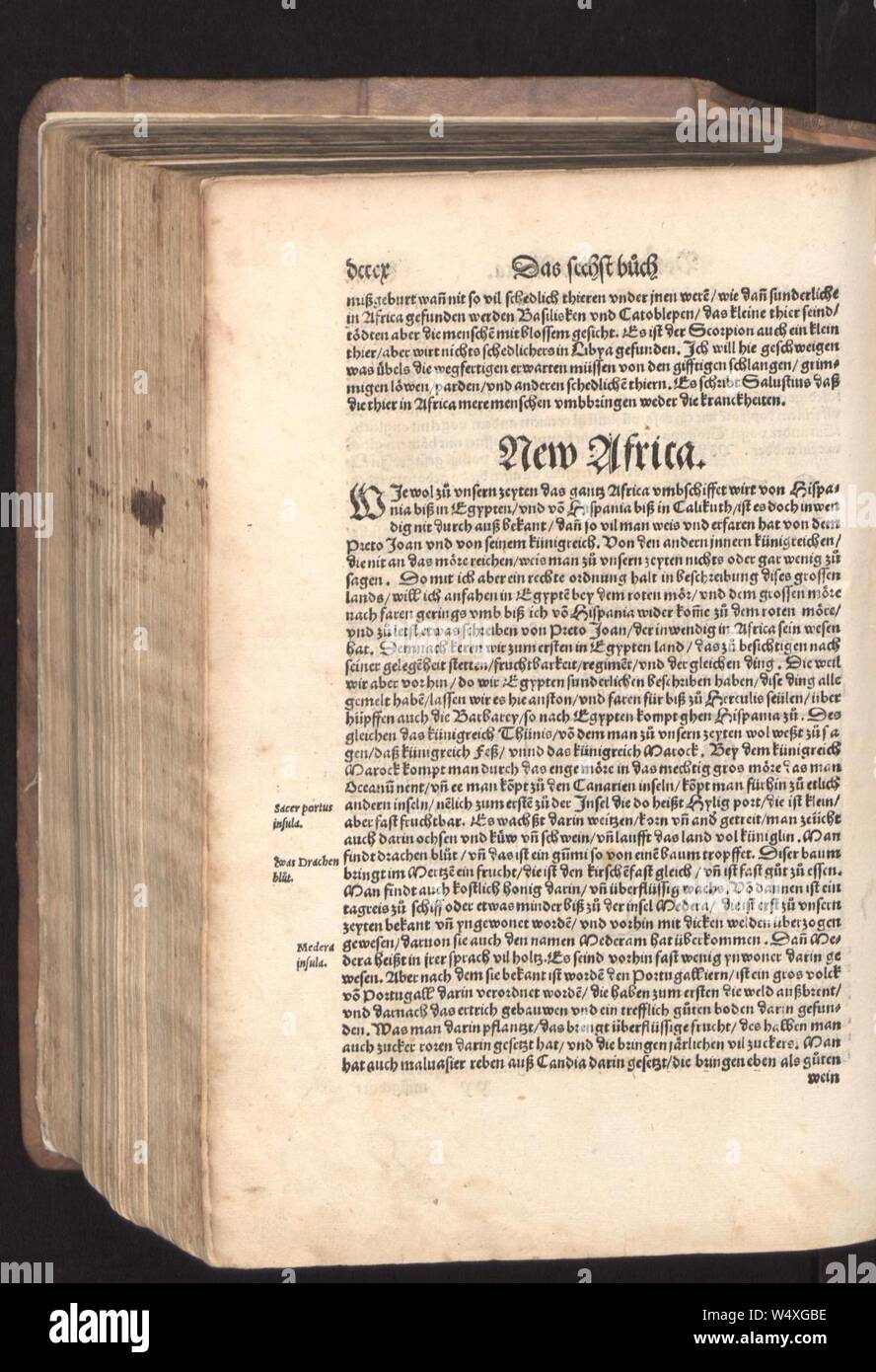 Cosmographia (Sebastian Münster) 810. Stock Photo