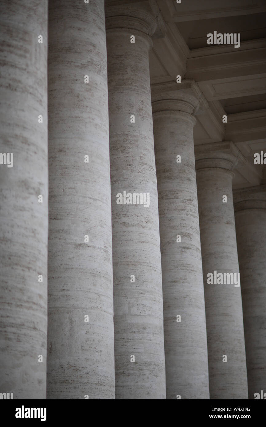 A row of columns near an ancient architectural structure Stock Photo ...