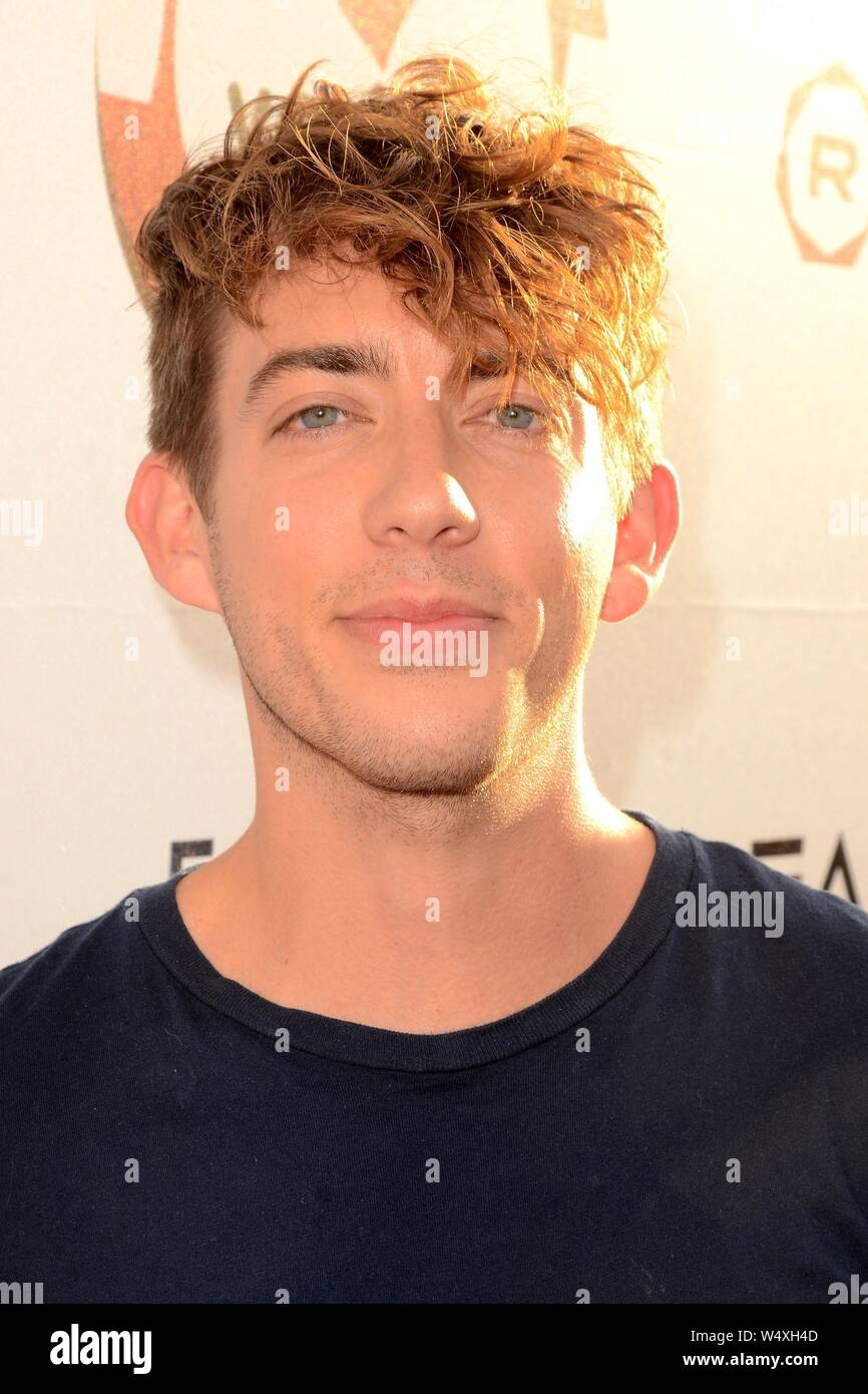 Los Angeles, CA, USA. 24th July, 2019. Kevin McHale at arrivals for 9th Annual Variety Charity Poker & Casino Night, The Paramount Studios, Los Angeles, CA July 24, 2019. Credit: Priscilla Grant/Everett Collection/Alamy Live News Stock Photo