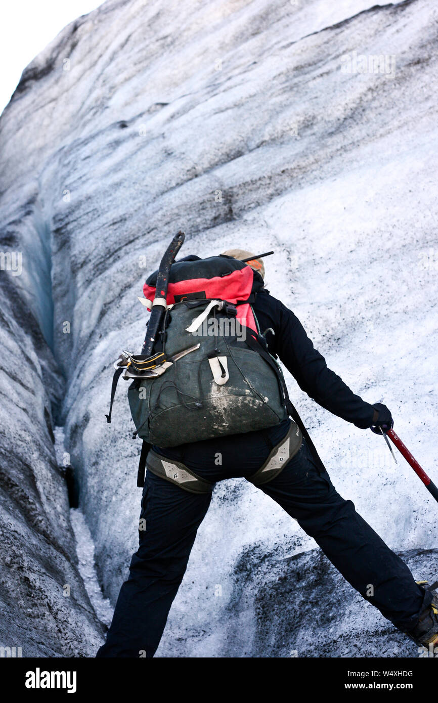 Ice Cliff Climber High Resolution Stock Photography and Images - Alamy
