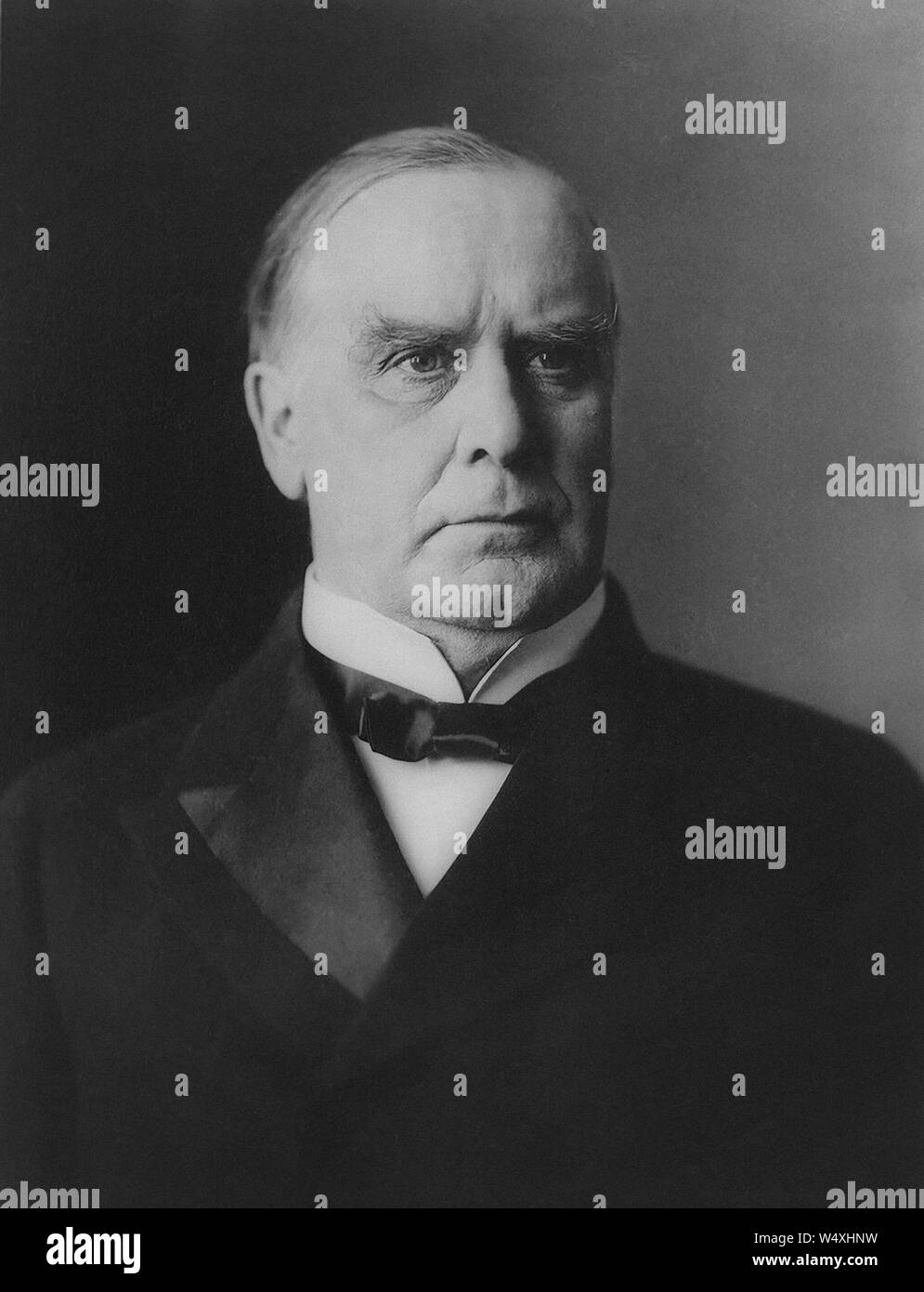 William McKinley (1843-1901), 25th President of the United States 1897-1901, Head and Shoulders Portrait, 1900 Stock Photo
