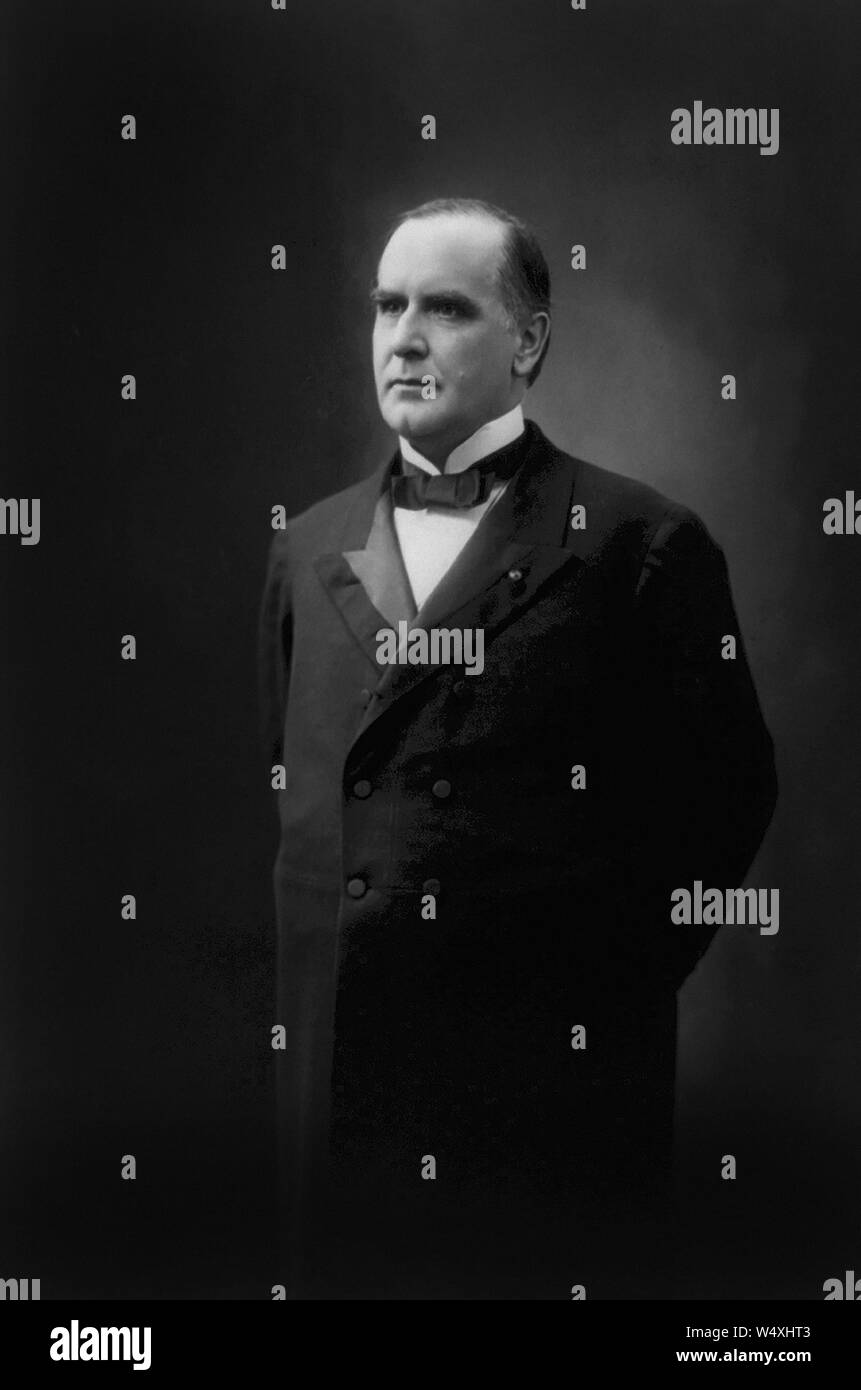 William McKinley (1843-1901), 25th President of the United States 1897-1901, Three-Quarter Length Portrait, 1896 Stock Photo