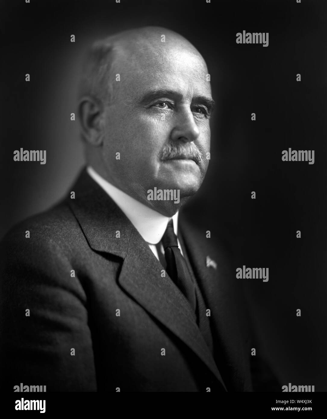 William Brown McKinley, Representative from Illinois 1905-13, 1915-21, 1921-26, Head and Shoulders Portrait, Washington DC, USA, Harris & Ewing, 1910's Stock Photo