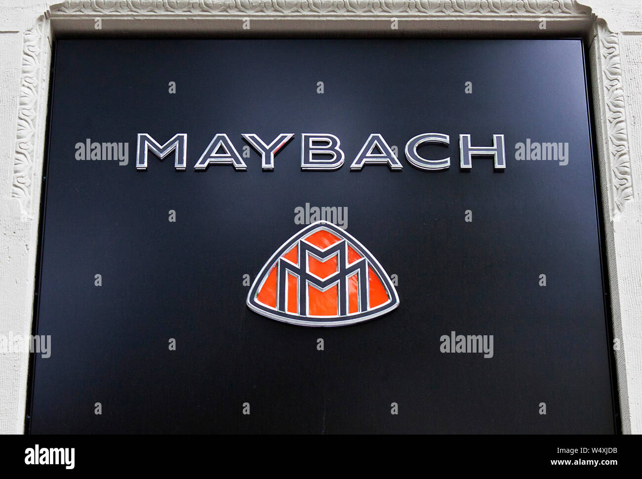 Logo of Maybach, Berlin Stock Photo - Alamy