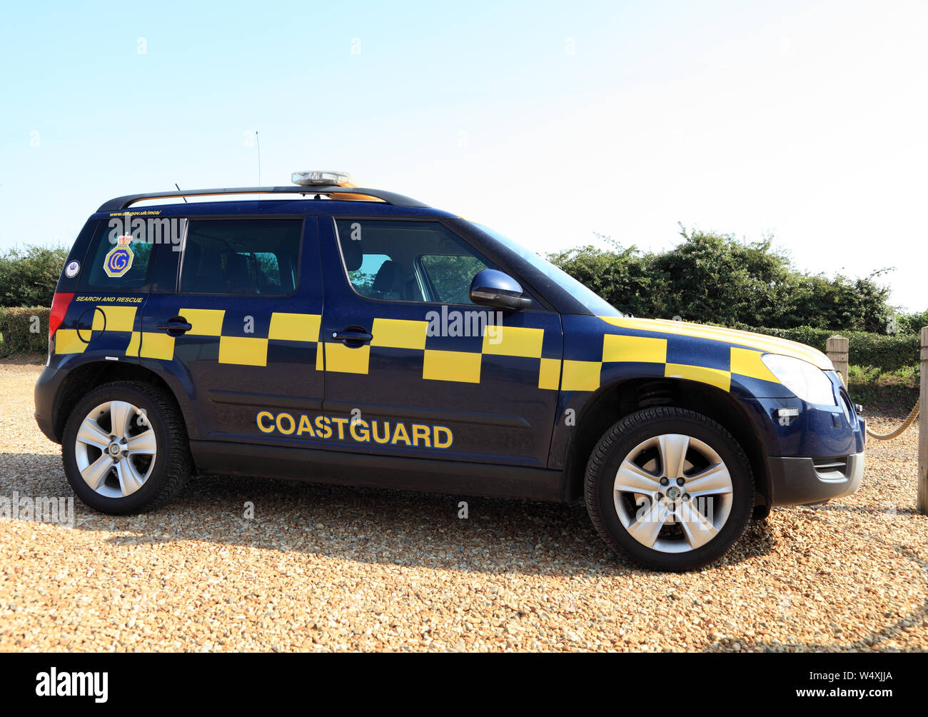 Coastguard, Search and Rescue vehicle, Norfolk, England, UK Stock Photo