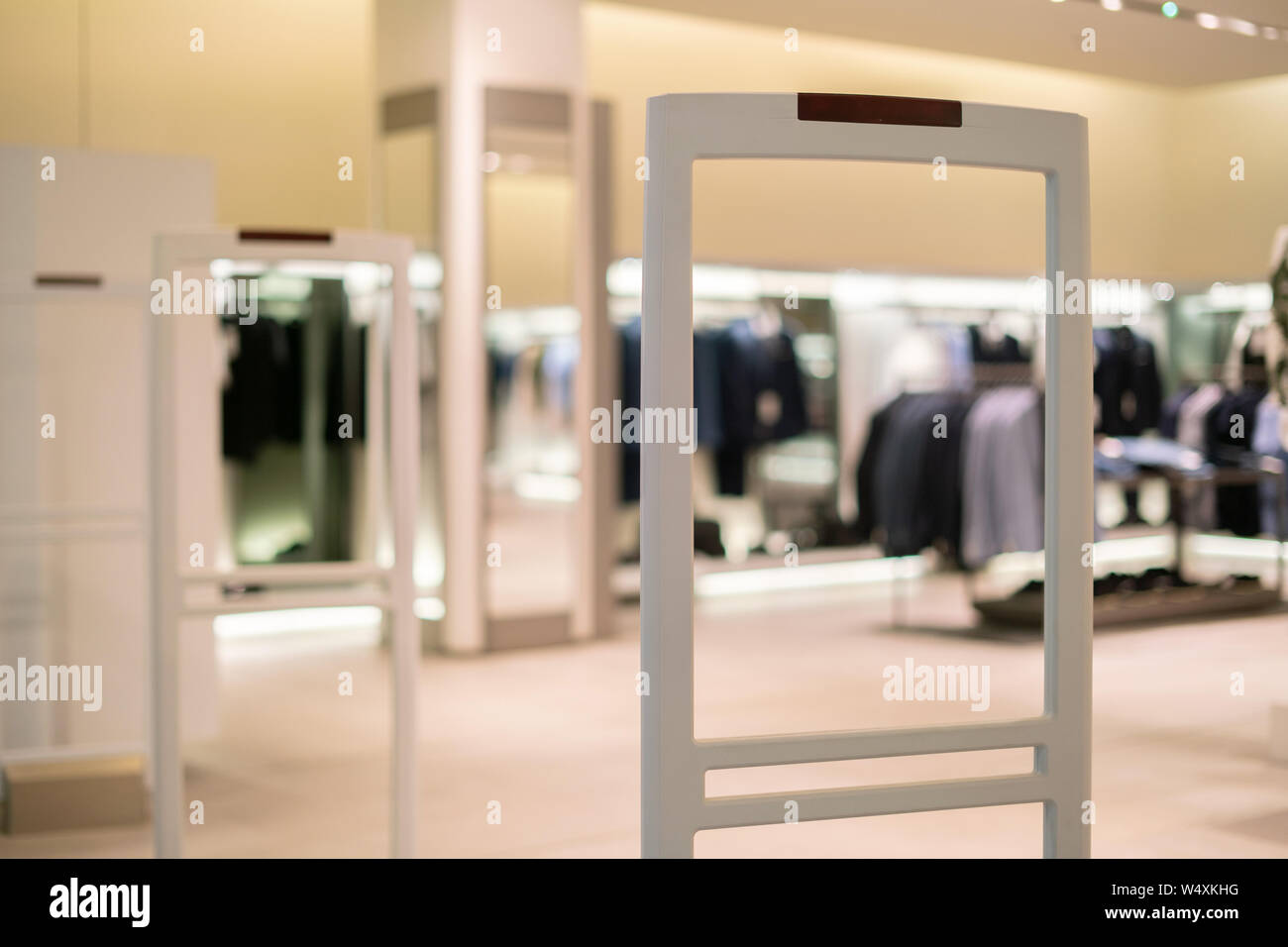 store antitheft system signalisation alarm, scanner entrance gate