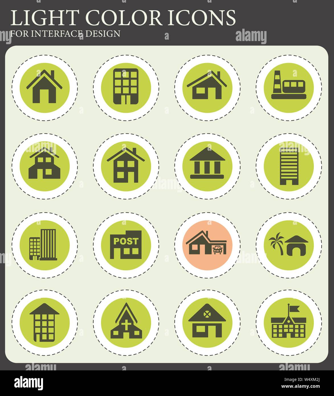 building web icons for user interface design Stock Vector Image & Art ...