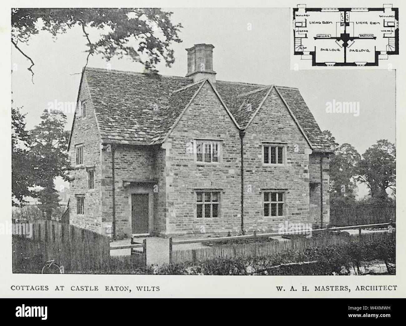Cottages at Castle Eaton, Wiltshire Stock Photo Alamy