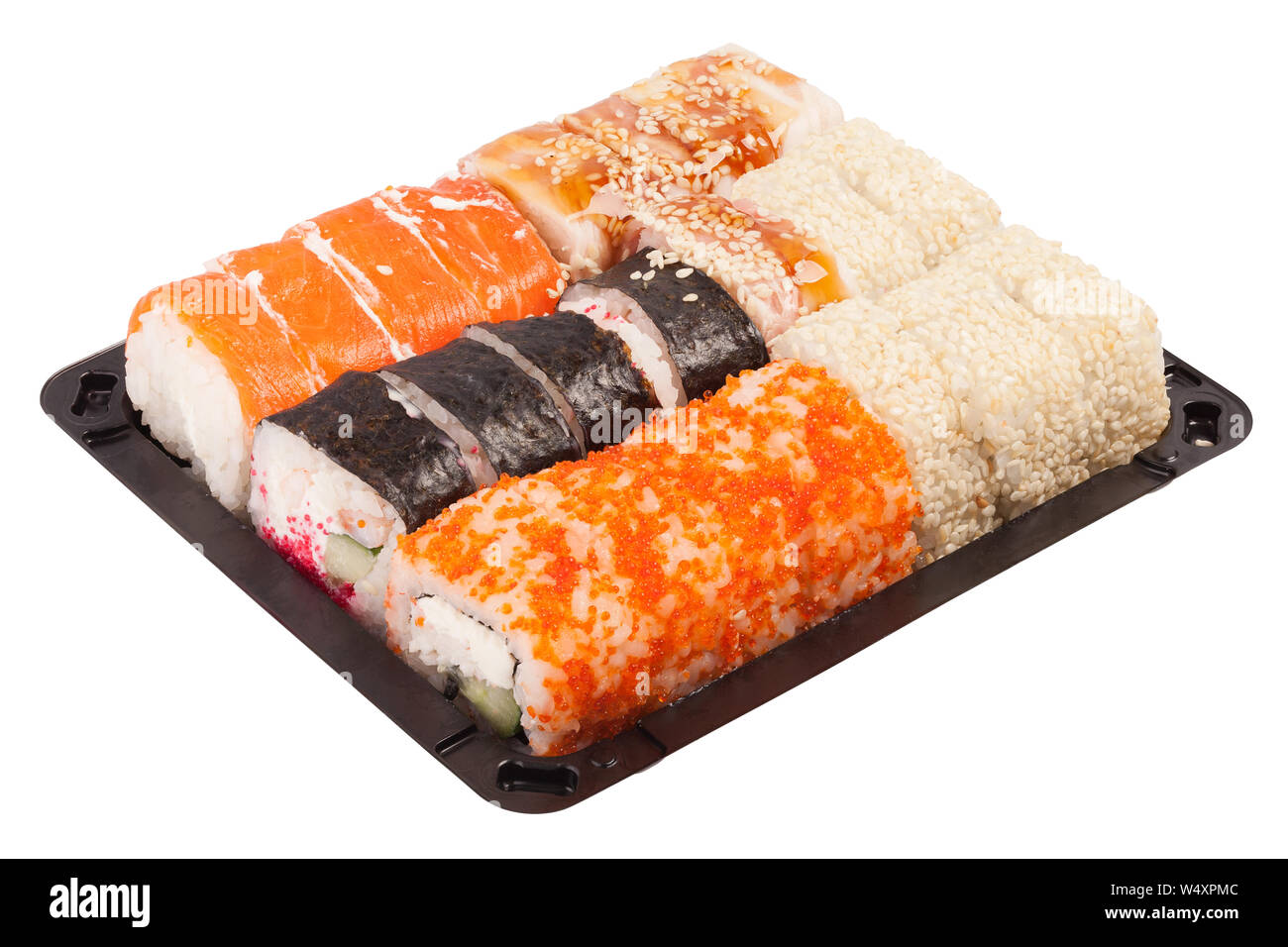 Sushi roll isolated on white background Stock Photo