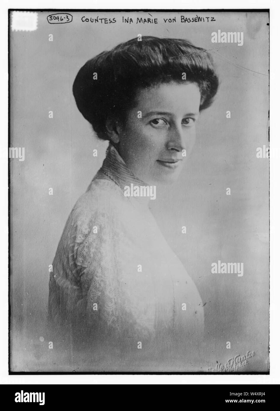 Countess Ina Marie von Bassewitz Stock Photo