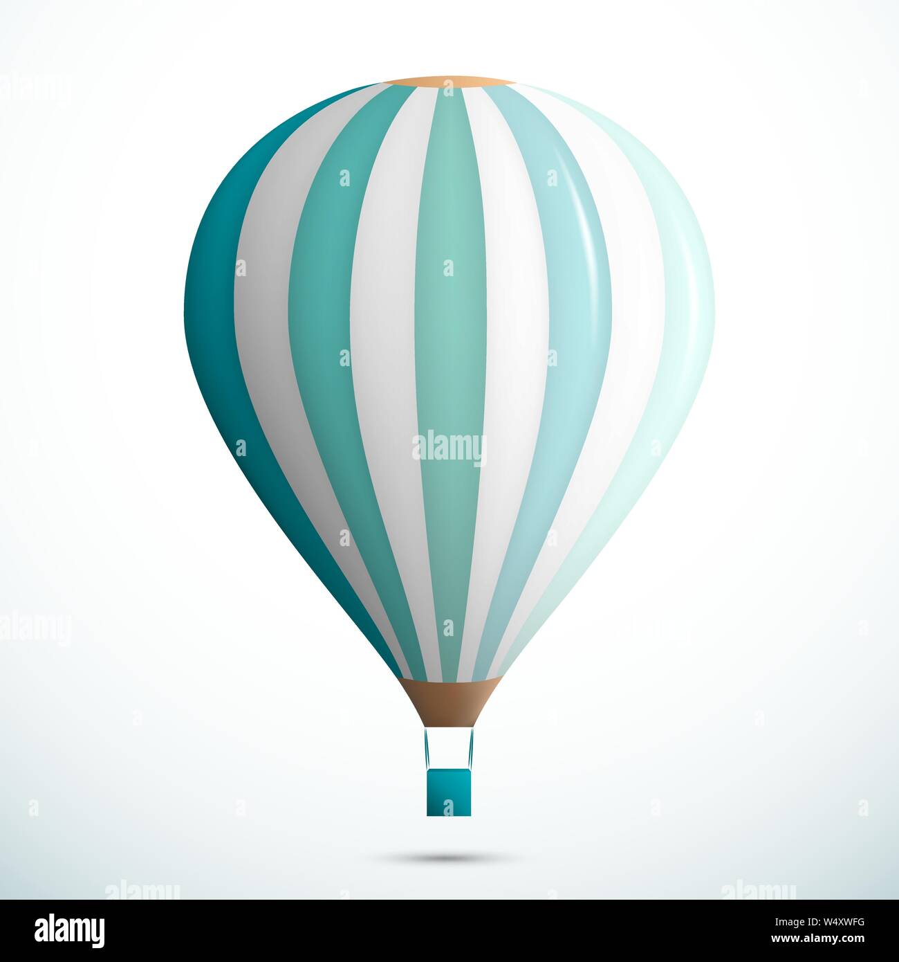 Hot air balloon isolated on white background Stock Vector Image & Art ...