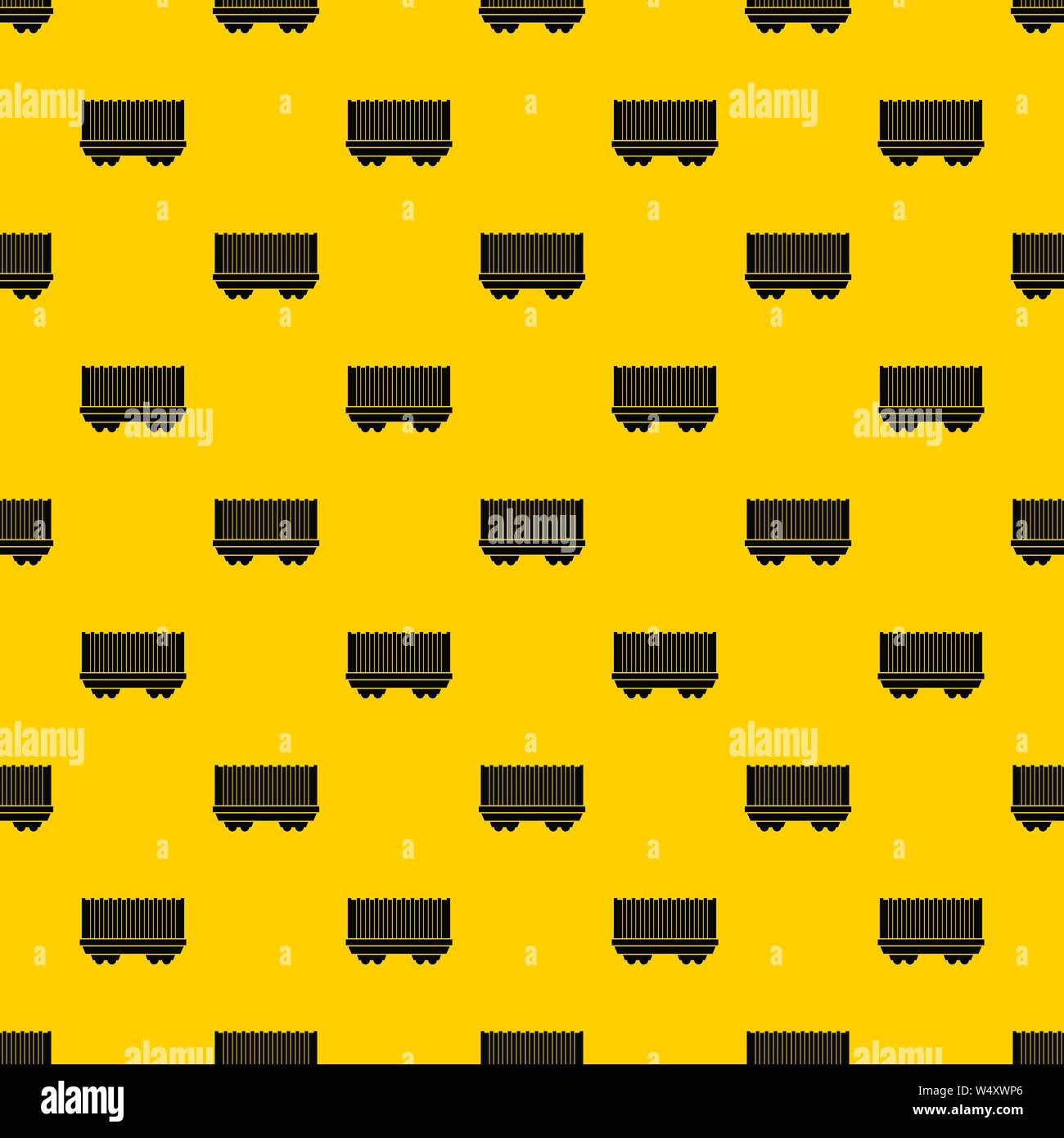 Cargo wagon pattern vector Stock Vector