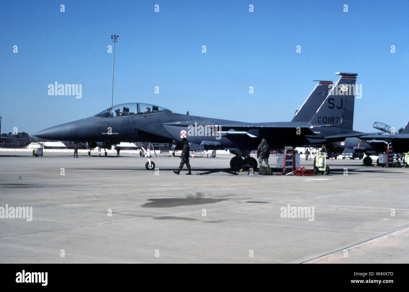 USAF United States Air Force McDonnell Douglas F-15E Strike Eagle Stock Photo