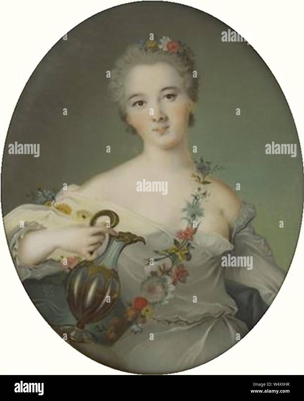 Cournerie after Nattier Louise Henriette de Bourbon Stock Photo Alamy