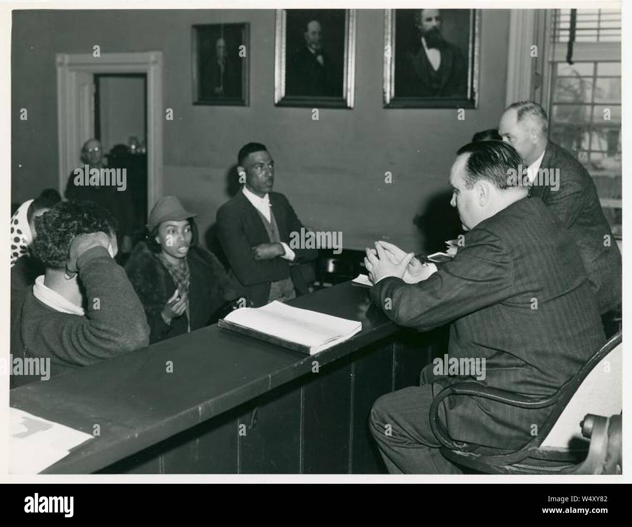 Court day Rustburg Virginia John Vachon 1941 Stock Photo Alamy