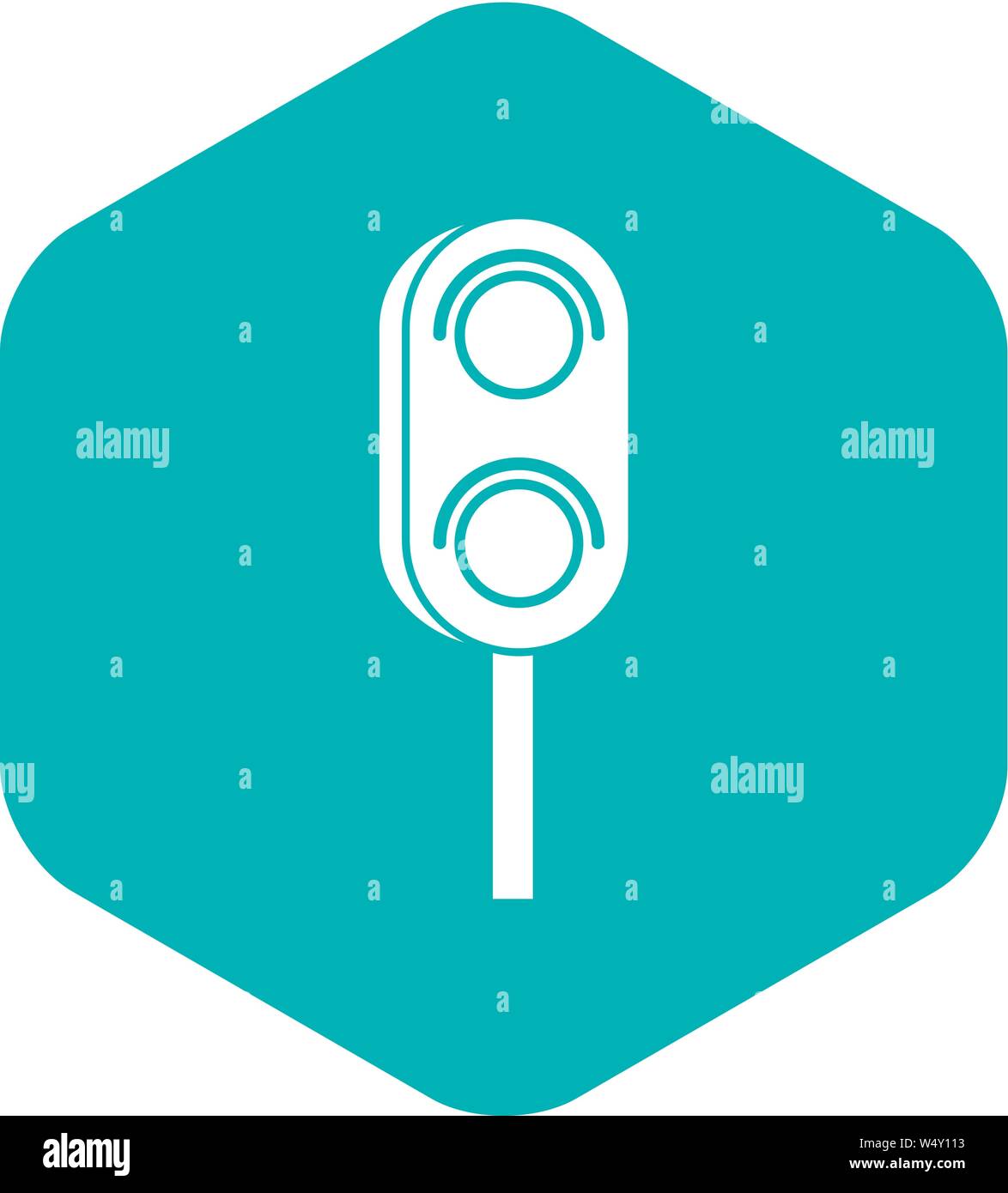 Semaphore trafficlight icon, simple style Stock Vector Image & Art - Alamy
