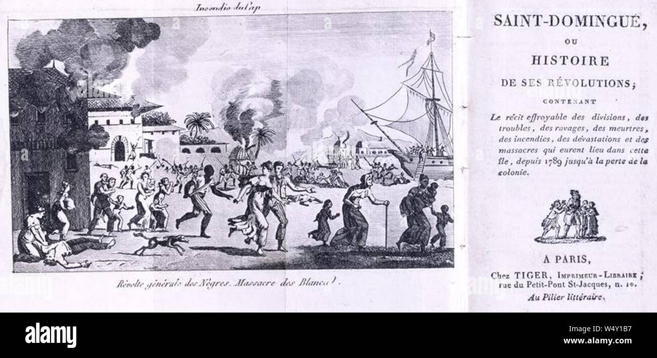 Couverture de SaintDomingue ou Histoire de ses révolutions Stock Photo