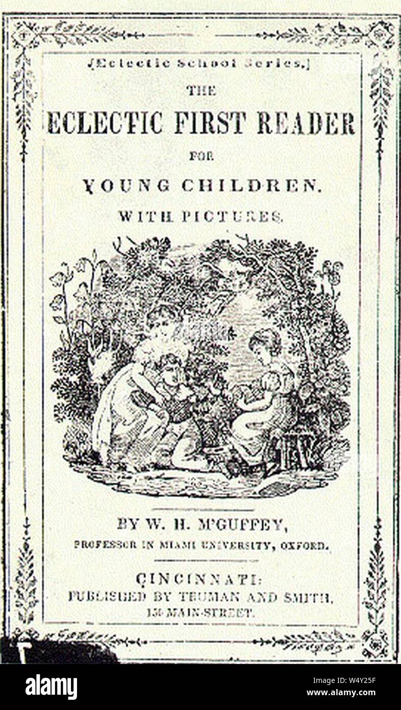 Cover of McGuffey's First Eclectic Reader Stock Photo - Alamy