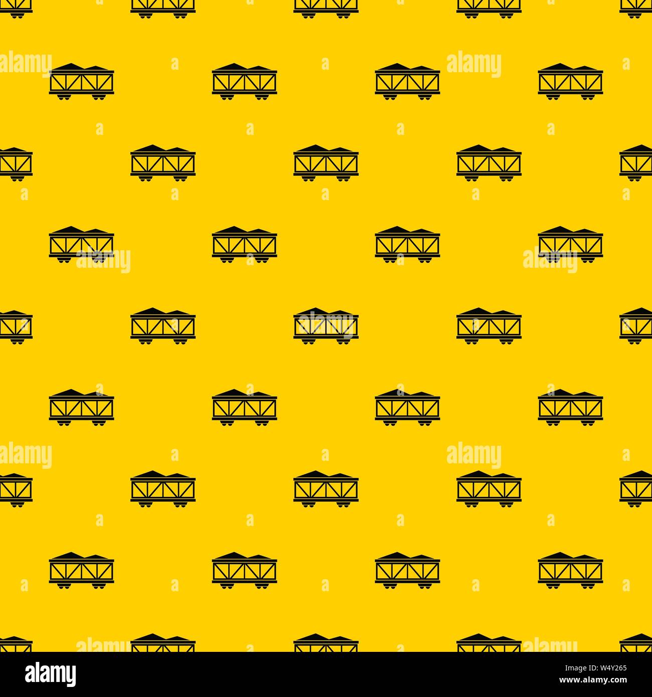Train cargo wagon pattern vector Stock Vector