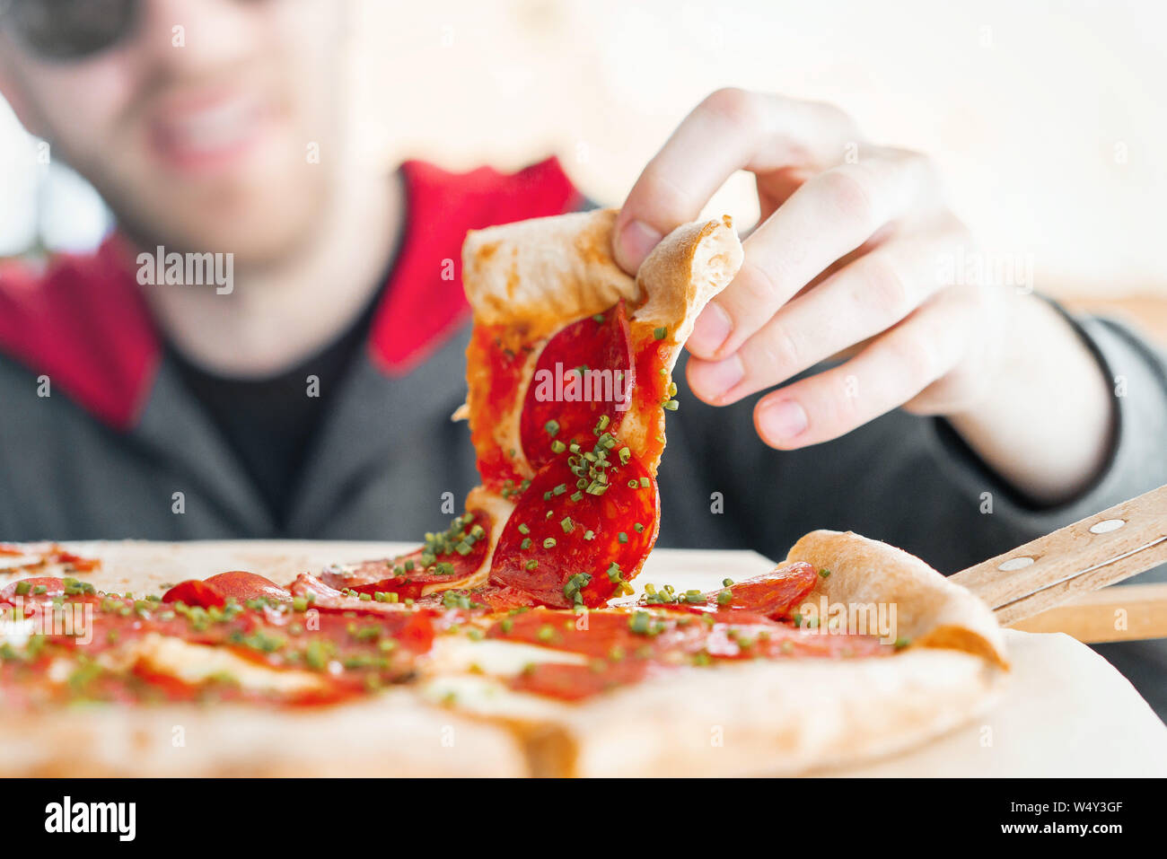 Cheat meal man hi-res stock photography and images - Alamy