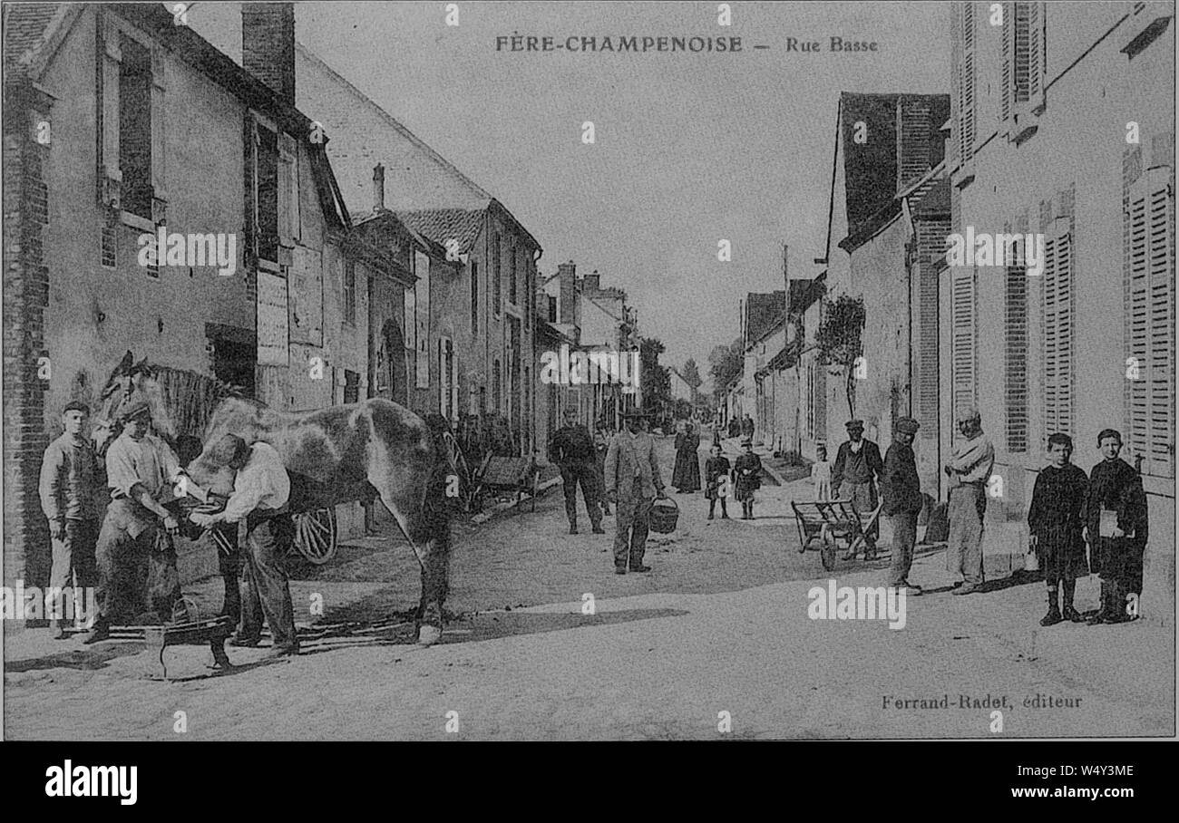 CP 07881 Fère Champenoise. Stock Photo