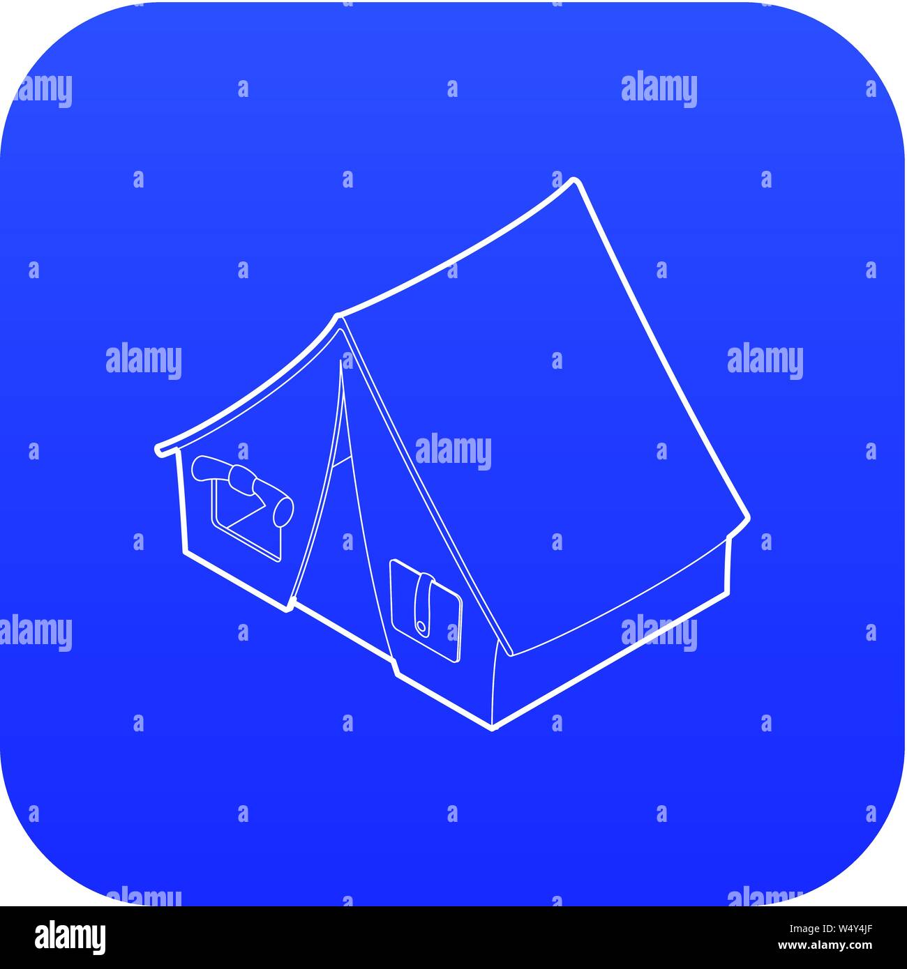 Tent icon blue vector Stock Vector Image & Art - Alamy