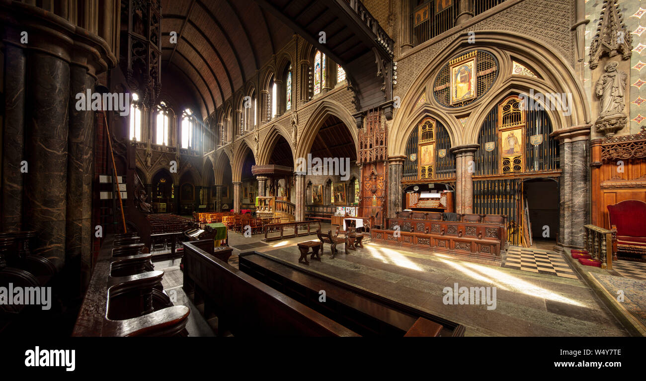 London, United Kingdom, 18th July 2019, interior of St Cuthberts Church