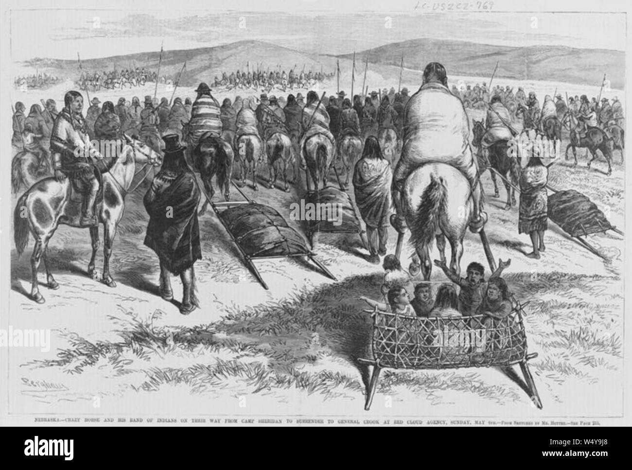 Crazy horse c1877 Stock Photo Alamy