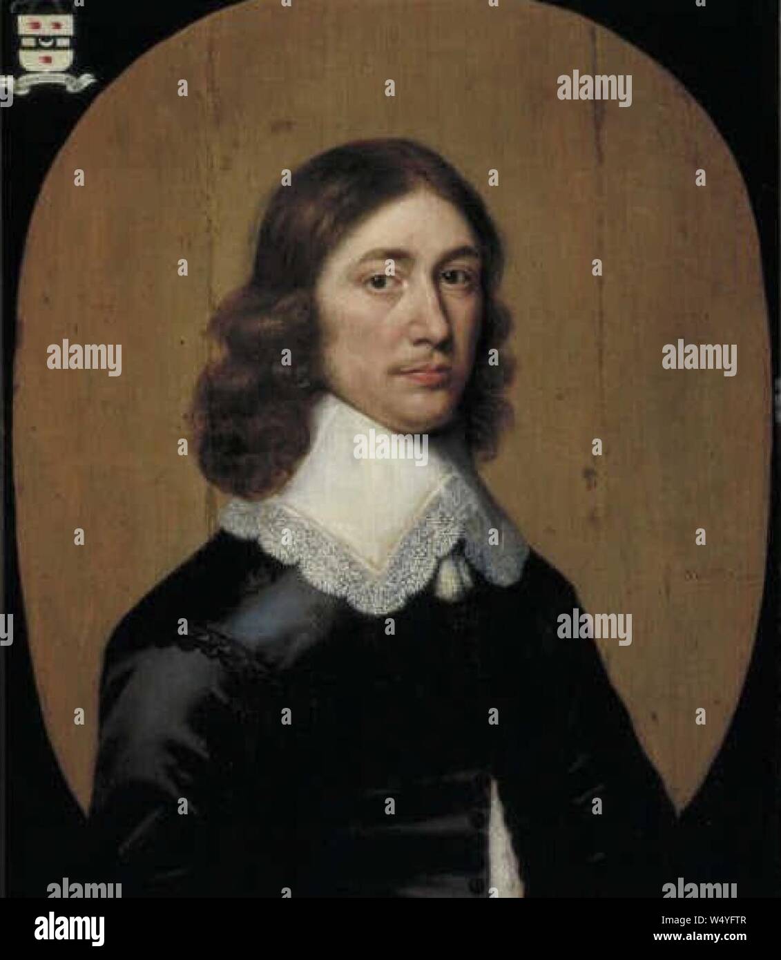 Crispijn van den Queborn - Portret van Hartogh Moerkerken - 1697 Stock Photo