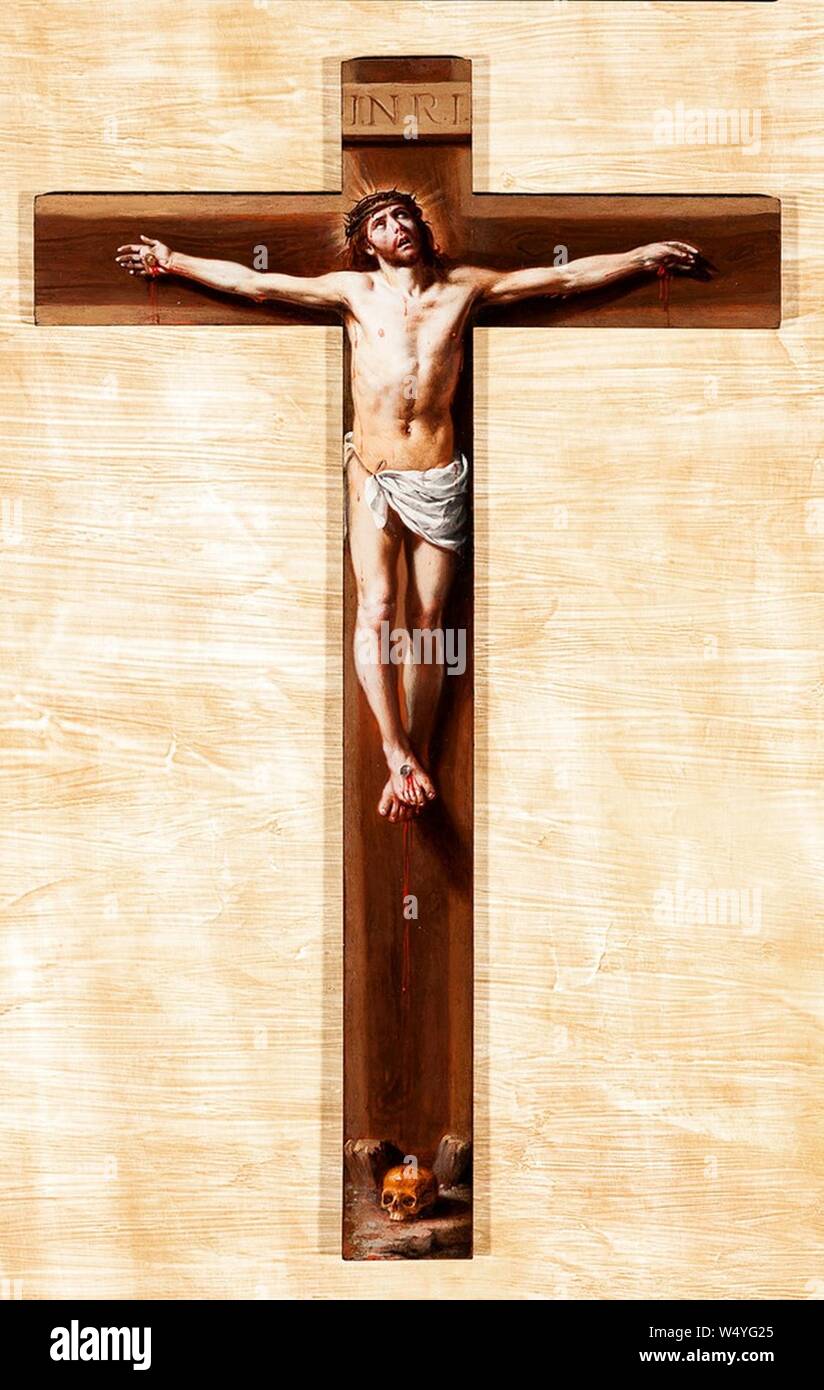 Cristo crucificado en la agonía. Stock Photo