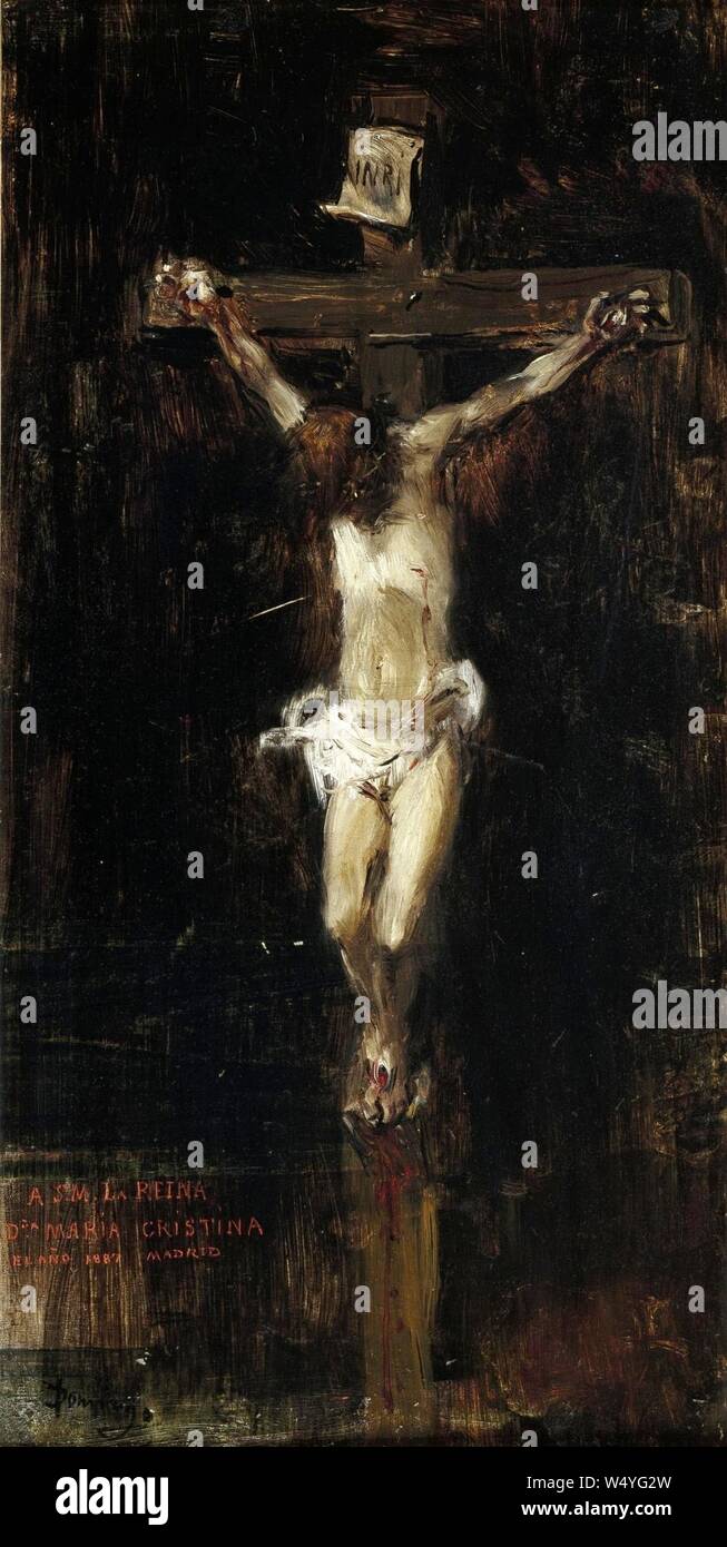 Cristo crucificado, de Francisco Domingo Marqués Stock Photo