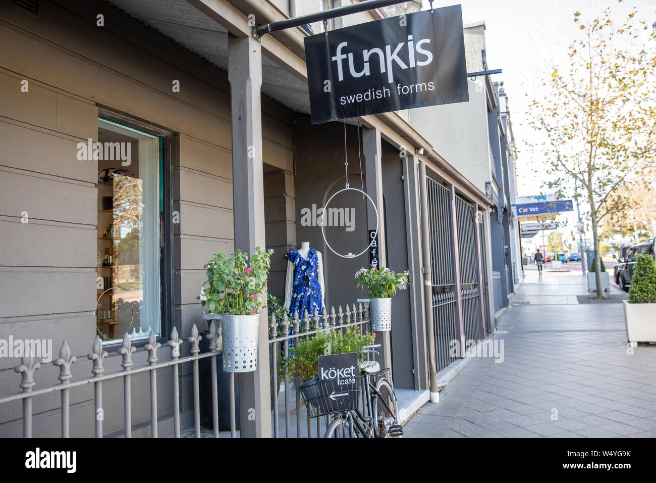 Funkis koket swedish form clothing and design store with cafe in oxford street,Paddington,Australia Stock Photo
