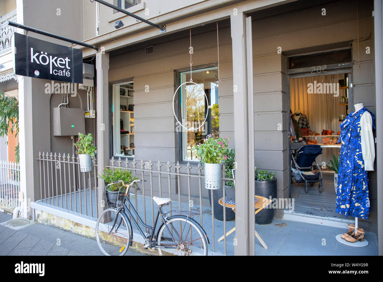 Funkis koket swedish form clothing and design store with cafe in oxford street,Paddington,Australia Stock Photo