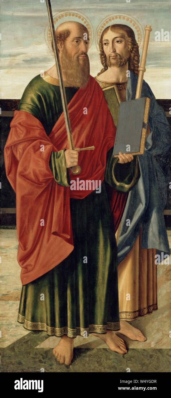 Cristoforo Caselli - Saint Paul and Saint James the Elder - Stock Photo