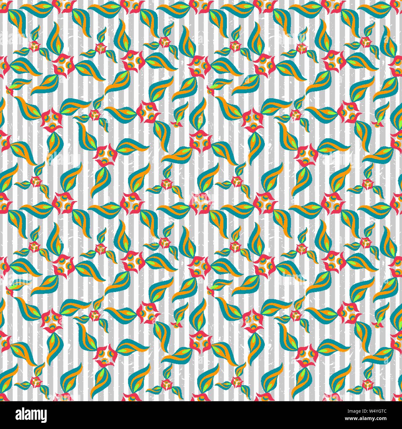 flower petals grunge effect Abstract colored seamless pattern vector background Stock Vector