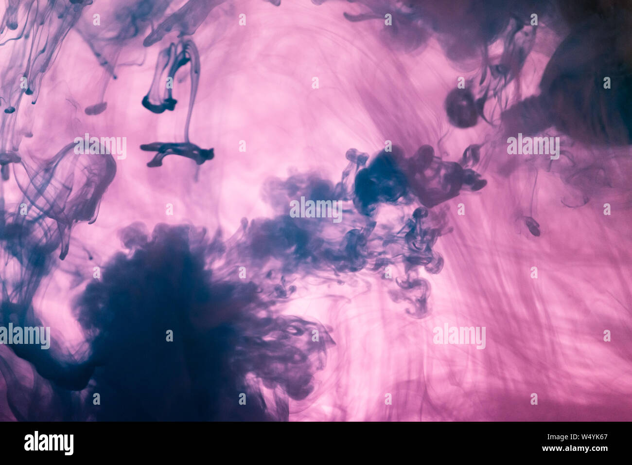 Ink In Water Paint Splash Colorful Abstract Background Stock Photo - Alamy