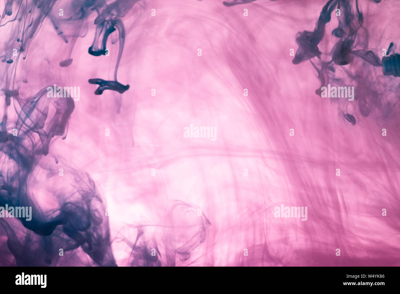 Ink In Water Paint Splash Colorful Abstract Background Stock Photo - Alamy