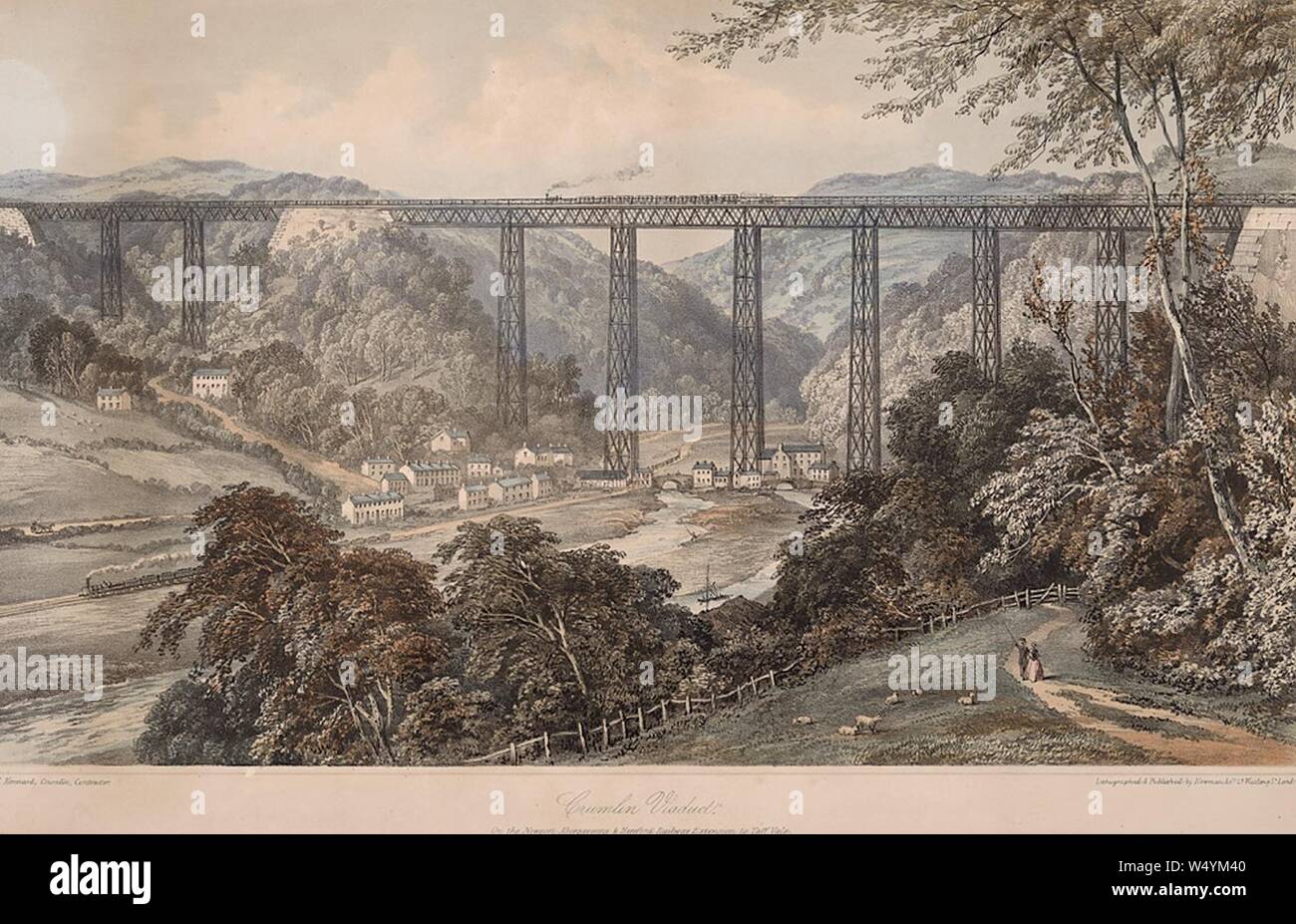 Crumlin Viaduct on the Newport, Abergavenny & Hereford Railway