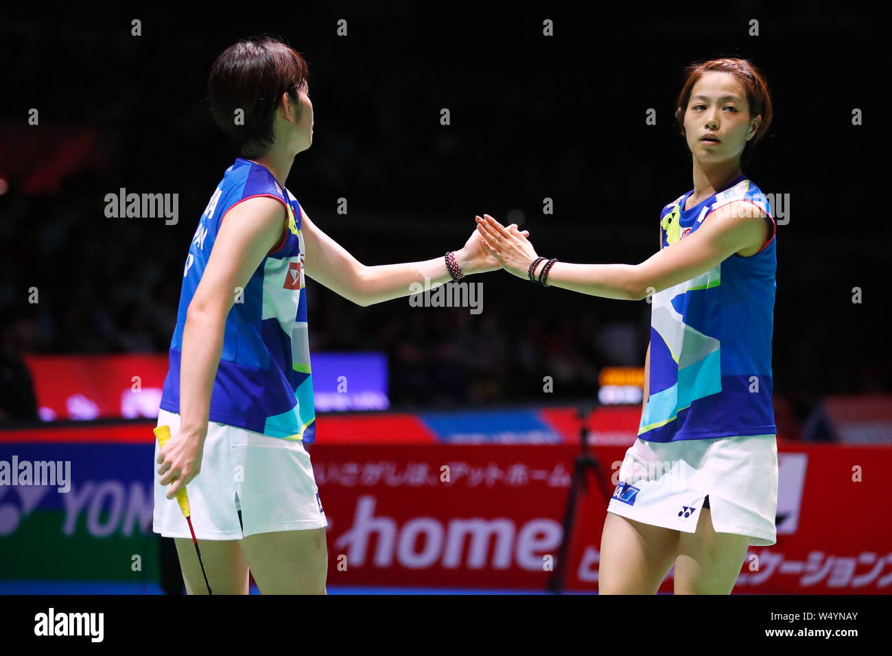 Tokyo, Japan. 25th July, 2019. Yuki Fukushima & Sayaka Hirota (JPN ...