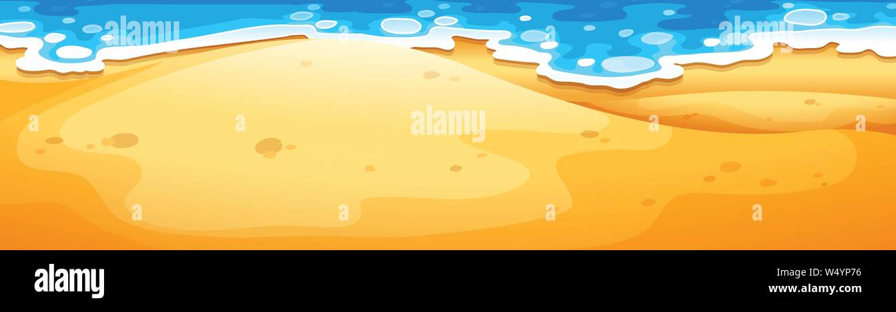 Natural beach scene Stock Vector Images - Alamy