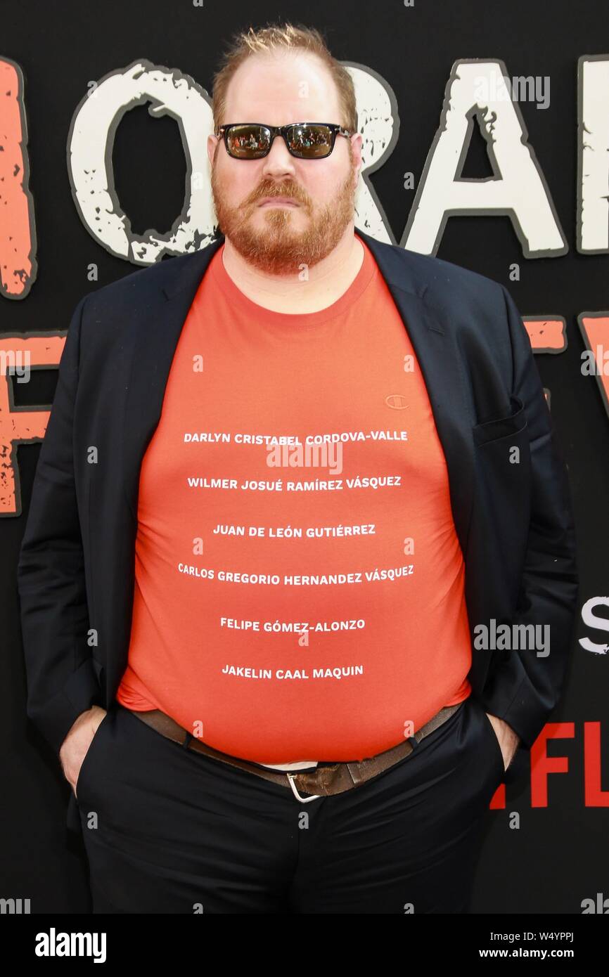 New York, NY, USA. 25th July, 2019. Matt Peters at arrivals for ORANGE