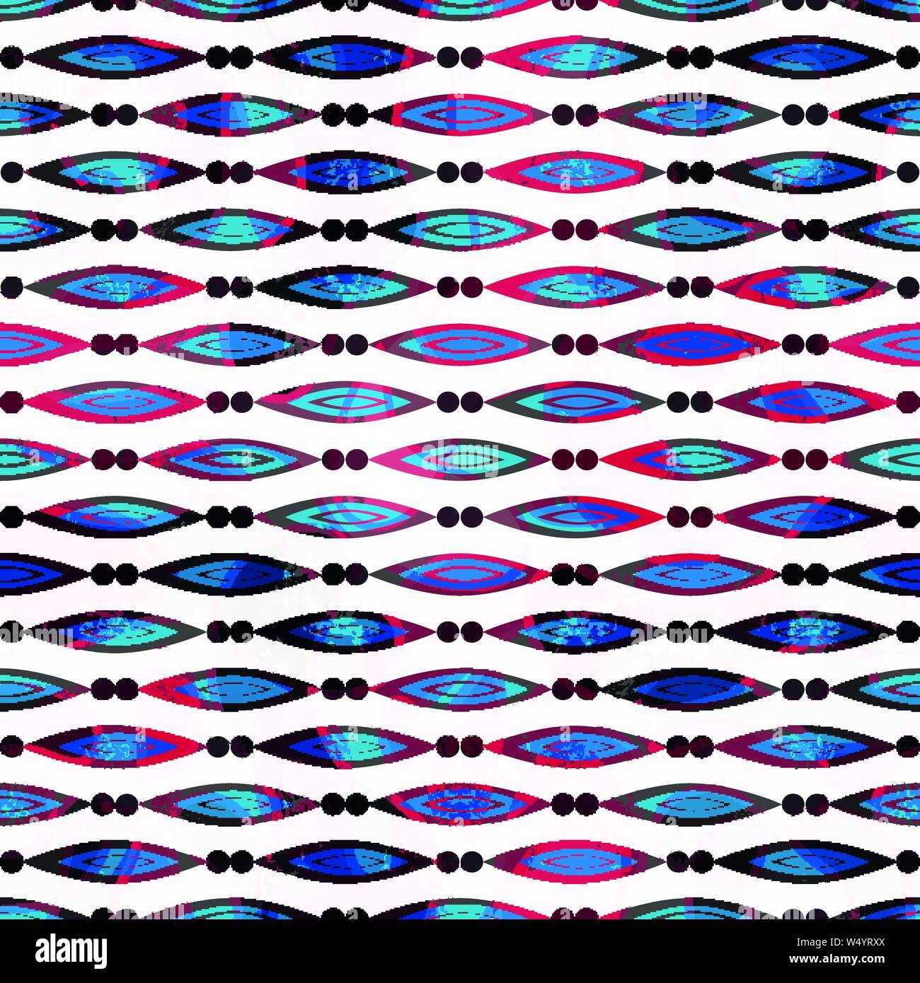 colored geometrical objects abstract seamless background vector illustration Stock Vector