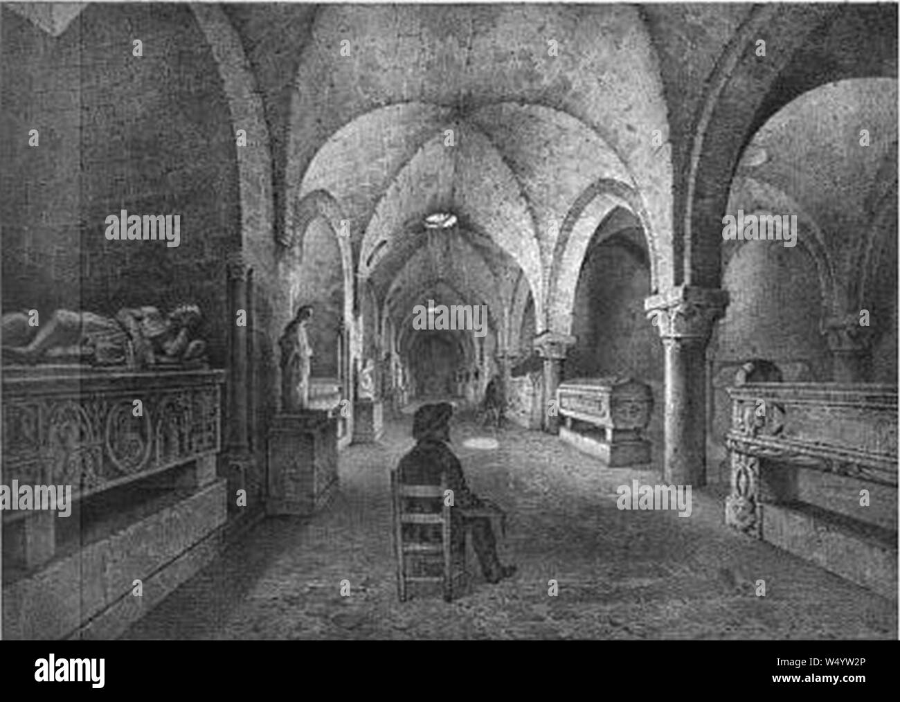 Crypt of the Cathedral in Palermo. Stock Photo