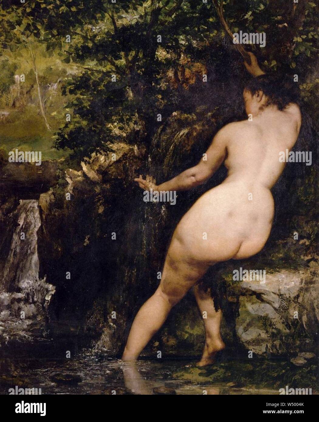 Gustave Courbet - The Source - Stock Photo