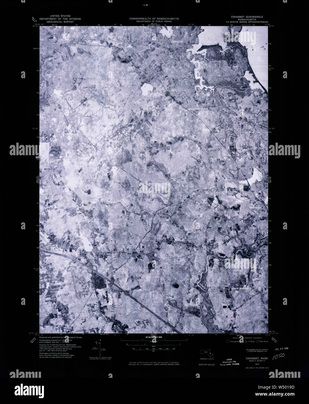 Cohasset massachusetts map hires stock photography and images Alamy