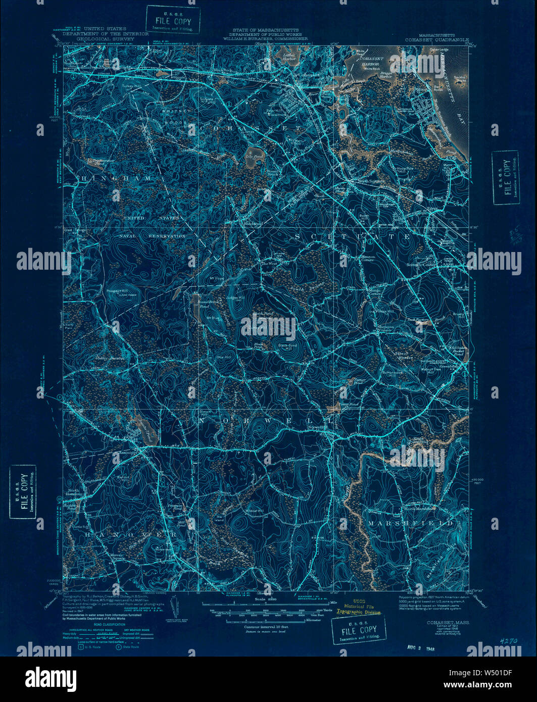 Cohasset massachusetts map hires stock photography and images Alamy