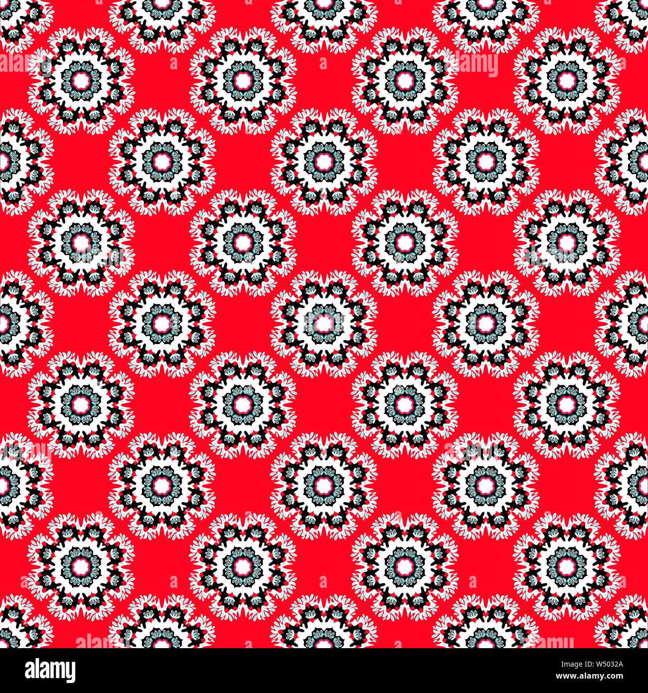 Mandala. Vintage decorative elements. seamless pattern. Stock Vector