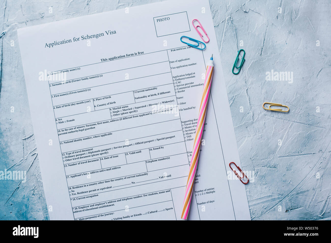 Visa above Filling ... the Form Schengen from Application Filling Visa Form Application the above ... from Schengen